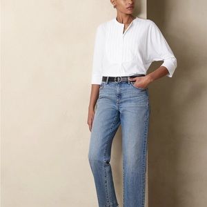 NWT banana republic 3/4 sleeve bib top size xs